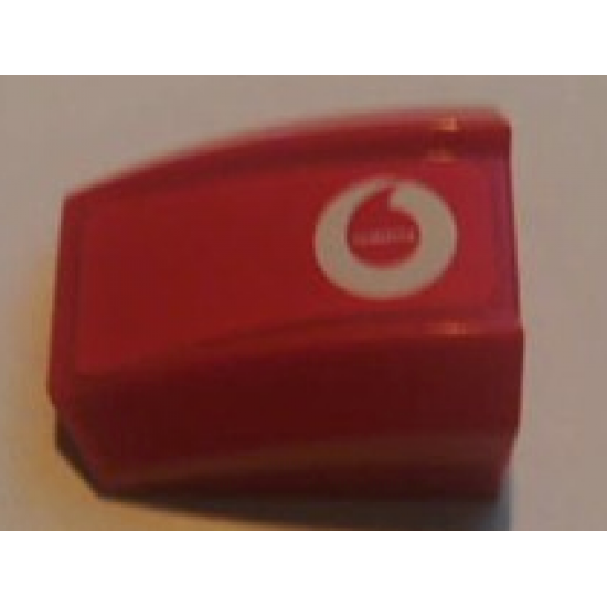 Slope, Curved 2 x 2 Lip with Vodafone Pattern Right (Sticker) - Sets 8654 / 8375