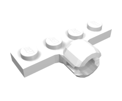 Plate, Modified 1 x 4 with Tow Ball Socket, Long, 2 Slots (8mm Socket Length)