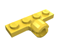 Plate, Modified 1 x 4 with Tow Ball Socket, Long, 2 Slots (8mm Socket Length)