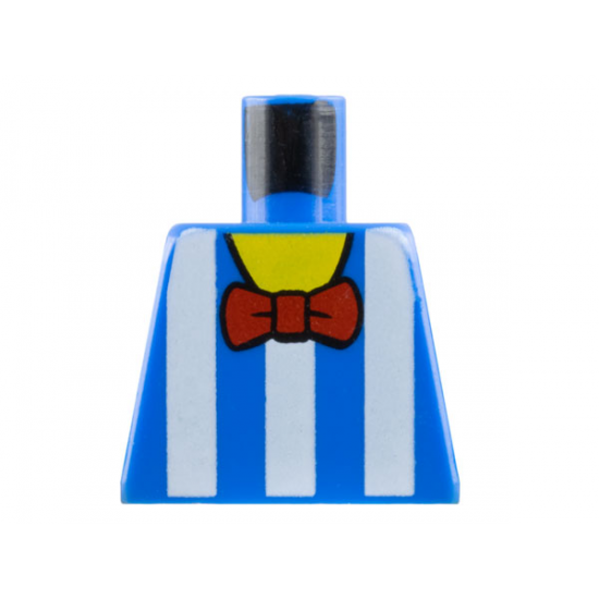 Torso White Vertical Stripes and Red Bow Tie Pattern