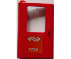 Door 1 x 4 x 5 Train Left with Dutch NS '7725' Pattern (Sticker) - Set 7725