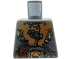 Torso Castle Fantasy Era Armor with Brown Belts and Troll Symbol Buckle Pattern
