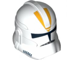 Minifigure, Headgear Helmet SW Clone Trooper with Bright Light Orange 212th Legion Pattern