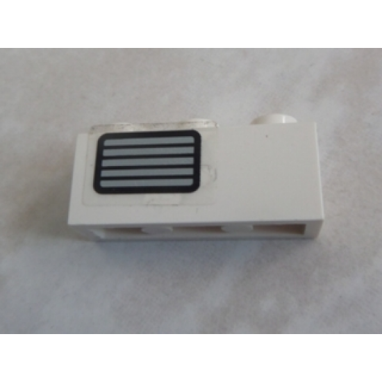 Brick 1 x 3 with Grille Pattern Left (Sticker) - Set 5561