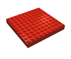 Brick 10 x 10 without Bottom Tubes, without Cross Supports