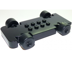 Vehicle, Base Fast Food Racer 4 x 10 with Black Wheels and Black Tires