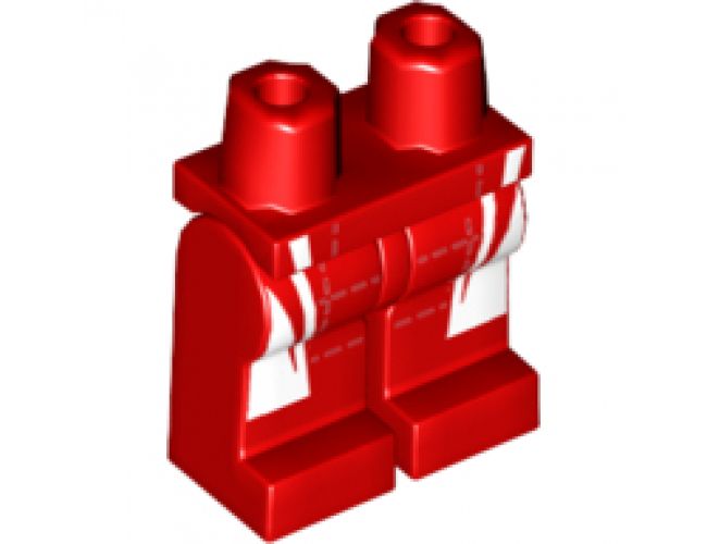 Hips and Legs with Race Suit White Stripes Pattern