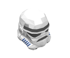 Minifigure, Headgear Helmet SW Stormtrooper Pattern