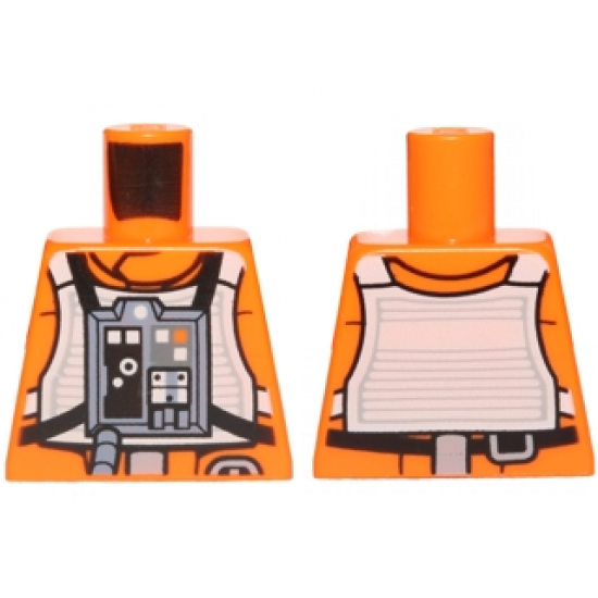 Torso SW Rebel Pilot with Black Belt with Buckle on Back Pattern