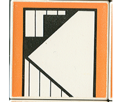 Duplo, Tile 2 x 2 x 1 with Home Mosaic Picture 07 Pattern (Set 9221)