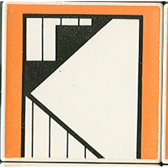 Duplo, Tile 2 x 2 x 1 with Home Mosaic Picture 07 Pattern (Set 9221)