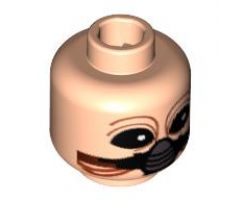 Minifigure, Head Alien with SW Ten Numb, Breathing Mask Pattern - Blocked Open Stud