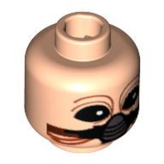 Minifigure, Head Alien with SW Ten Numb, Breathing Mask Pattern - Blocked Open Stud