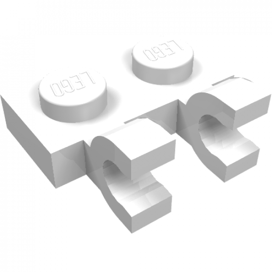 Plate, Modified 1 x 2 with 2 U Clips (Horizontal Grip)