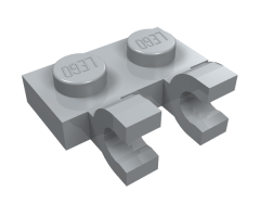 Plate, Modified 1 x 2 with 2 U Clips (Horizontal Grip)