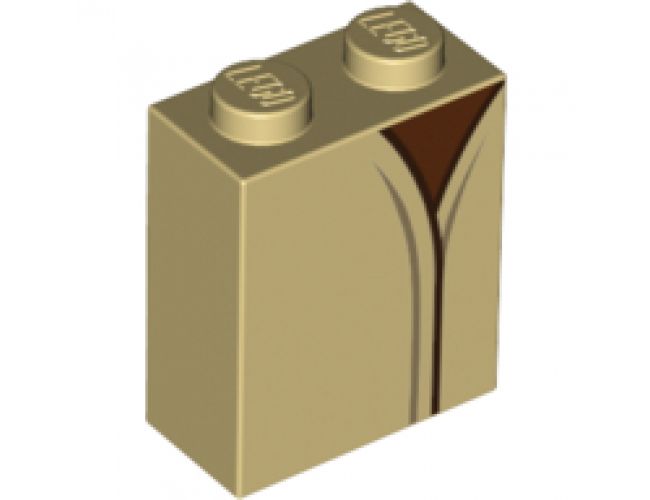 Brick 1 x 2 x 2 with Inside Stud Holder with Jedi Robe with Dark Brown Undershirt Pattern (SW Yoda)