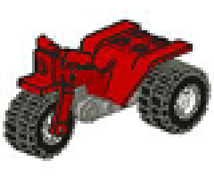 Riding Cycle Tricycle with Dark Gray Chassis & White Wheels