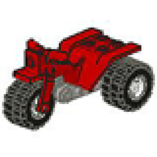 Riding Cycle Tricycle with Dark Gray Chassis & White Wheels