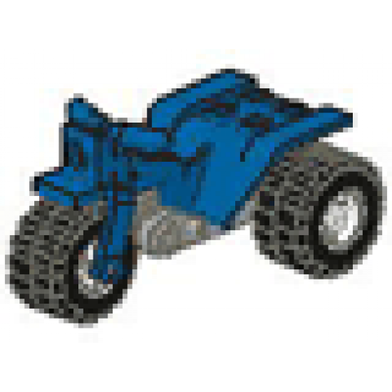 Riding Cycle Tricycle with Dark Gray Chassis & White Wheels