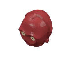 Minifigure, Head, Modified SW C-3PO / K-3PO Protocol Droid with Yellow Eyes Pattern