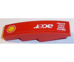 Slope, Curved 4 x 1 with Shell Logo, 'acer', 'MAHLE', 'OMR', 'SKF' and 'brembo' Pattern Model Right Side (Sticker) - Sets 8168 / 8185