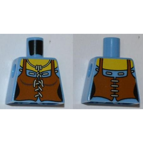 Torso Castle Kingdoms Female Corset with Brown Apron Pattern