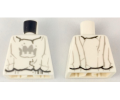 Torso Stone Statue with Gray Crown on Chest Pattern