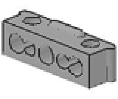 Electric, Connector, 2-Way Male Squared Wide Short - Root