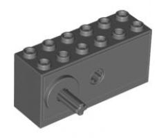 Motor, Non-Electric Windup 2 x 6 x 2 1/3 with Raised Shaft Base - Long Axle (Sports)