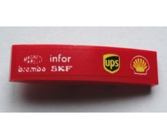 Slope, Curved 4 x 1 with 'MAGNETI MARELLI', 'brembo', 'infor', 'SKF' and ups and Shell Logos Pattern Model Right Side (Sticker) - Set 75913