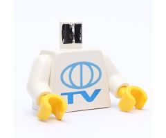 Torso TV Globe Big Pattern / White Arms / Yellow Hands