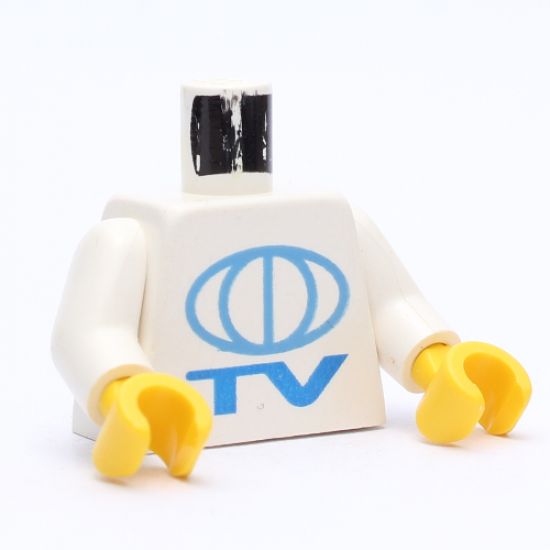Torso TV Globe Big Pattern / White Arms / Yellow Hands