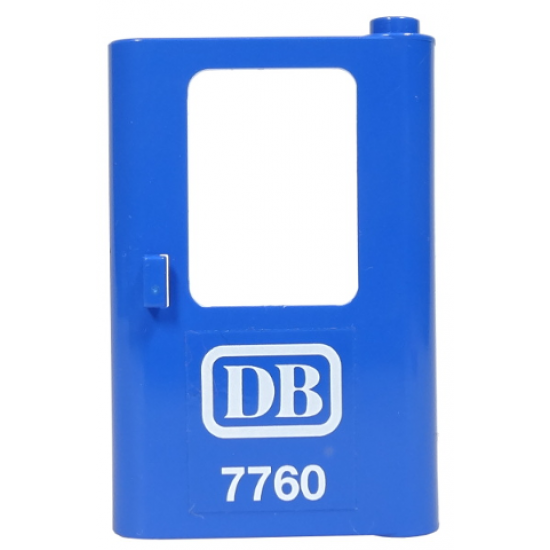 Door 1 x 4 x 5 Train Right with White 'DB 7760' Pattern (Sticker) - Set 7760