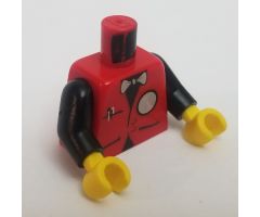 Torso Infomaniac with Bow Tie and Reverse-Italicized i Logo Pattern / Black Arms / Yellow Hands
