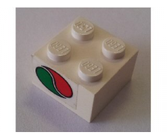 Brick 2 x 2 with Octan Logo Pattern on Both Sides (Stickers) - Set 6543