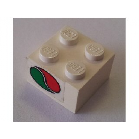 Brick 2 x 2 with Octan Logo Pattern on Both Sides (Stickers) - Set 6543