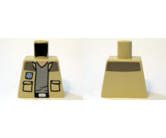 Torso SW Shirt Open with Pockets and Gray T-Shirt Pattern (Captain Antilles)
