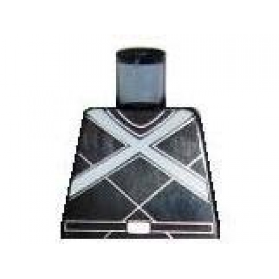 Torso Speed Racer White X and Belt Pattern