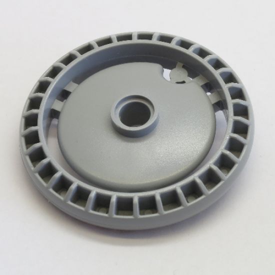 Technic, Disk 5 x 5 - Notched, No Pattern, WITH PIN