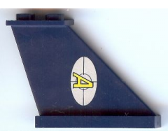 Tail 4 x 1 x 3 with Agents Logo Pattern on Right Side (Sticker) - Set 8970