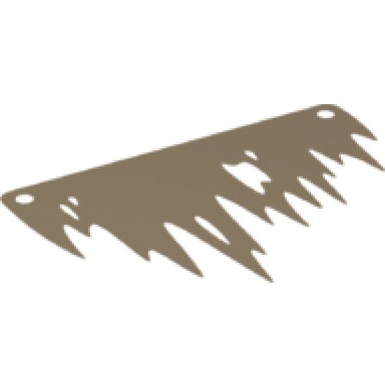 Cloth Sail Tattered Short with 2 Round Holes and 5 Ripped Holes