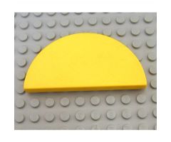 Duplo Tile, 2 x 4 x 1/3 (Thin) Half Circle