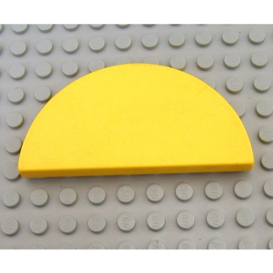 Duplo Tile, 2 x 4 x 1/3 (Thin) Half Circle