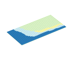 Baseplate 16 x 32 with Beach Pattern