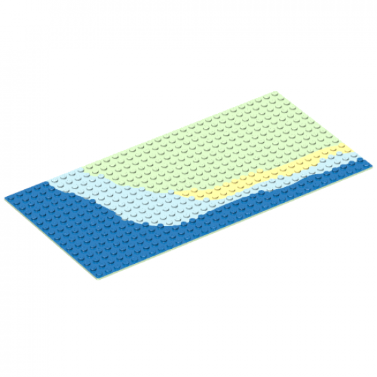 Baseplate 16 x 32 with Beach Pattern