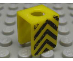 Minifigure, Body Wear Vest with Black Chevron Pattern