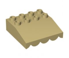 Duplo, Building Roof Sloped 33 4 x 4 with Awning Overhang