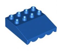 Duplo, Building Roof Sloped 33 4 x 4 with Awning Overhang