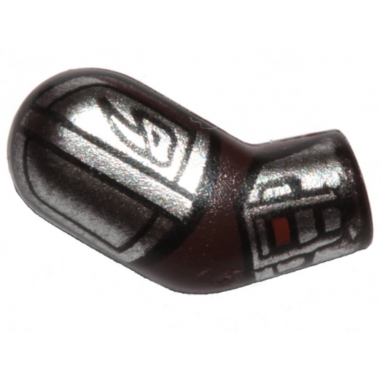 Arm, Right with SW Silver Beskar Armor Plates and Mudhorn Clan Signet Pattern