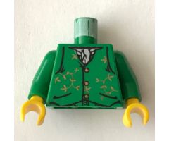 Torso Harry Potter Gilderoy Green Vest Pattern / Green Arms / Yellow Hands